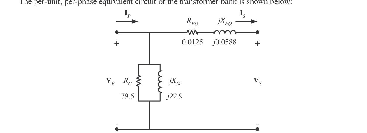 Per-Unit Per-Phase Equivalent Circuit