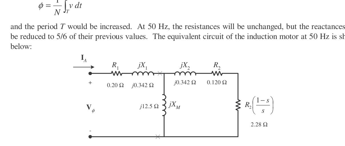 50-Hz Equivalent Circuit