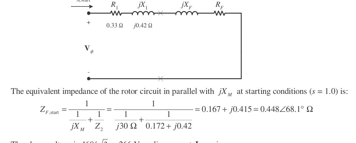 Starting Equivalent Circuit
