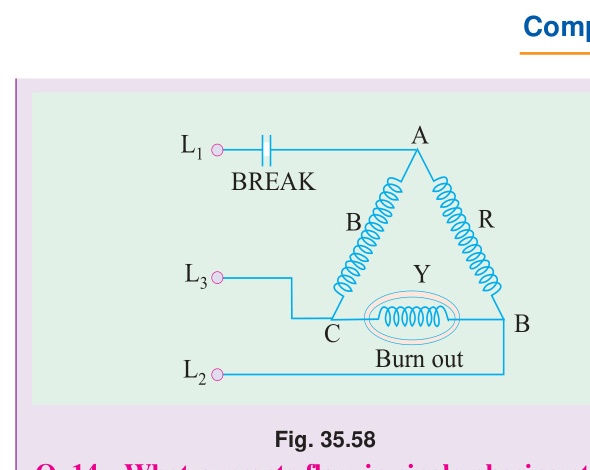 Single-phasing delta motor