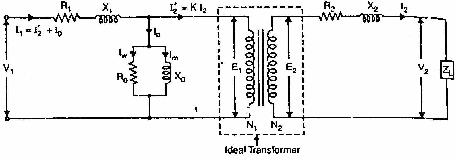 Exact Equivalent Circuit of Transformer