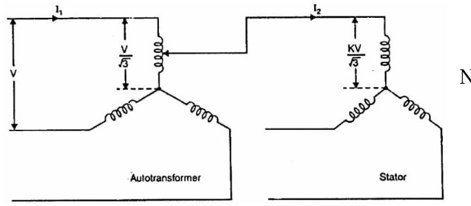Autotransformer and Stator star connection