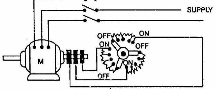 Rotor rheostat starter circuit diagram