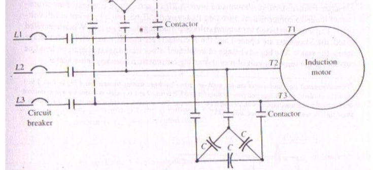 Capacitor braking circuit arrangement