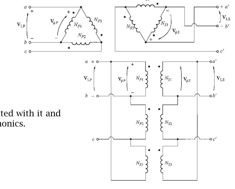 Delta-Delta connections schematic
