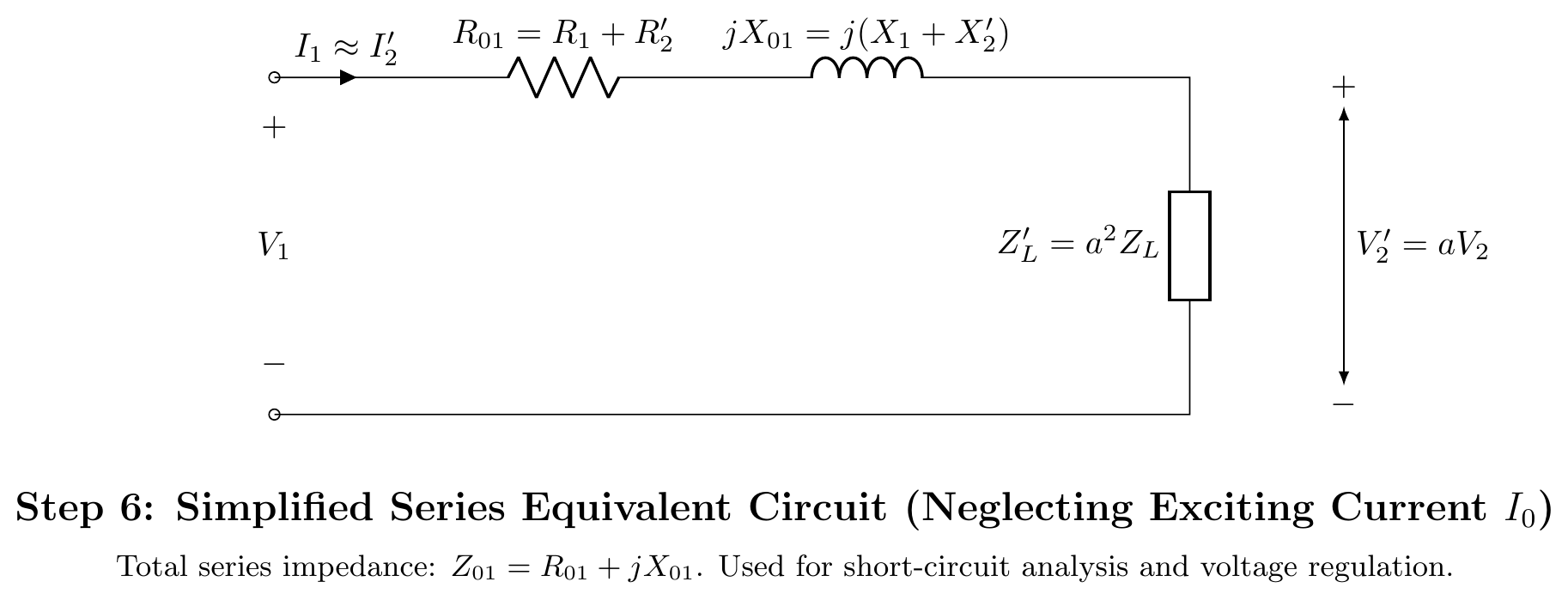 Step 6: Simplified Series Equivalent Circuit