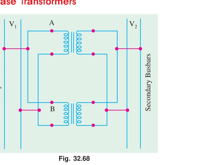 Terminal polarity for parallel operation